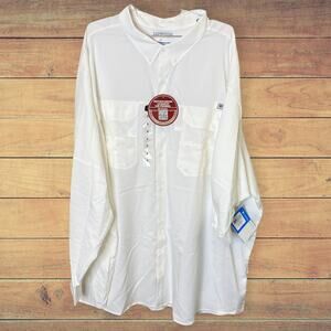 NEW Columbia Blood and Guts White Long Sleeve